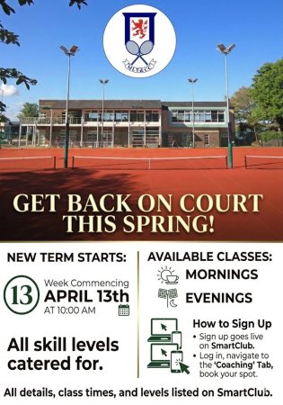 Poster for MLTCC Adult Spring Coaching Term