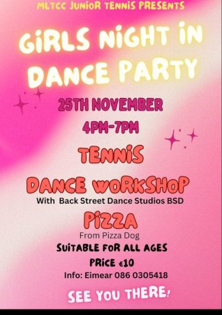 Poster for Girls Night in Dance Party