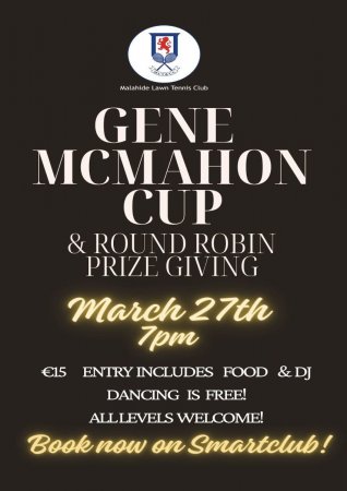 Poster for Gene McMahon Cup